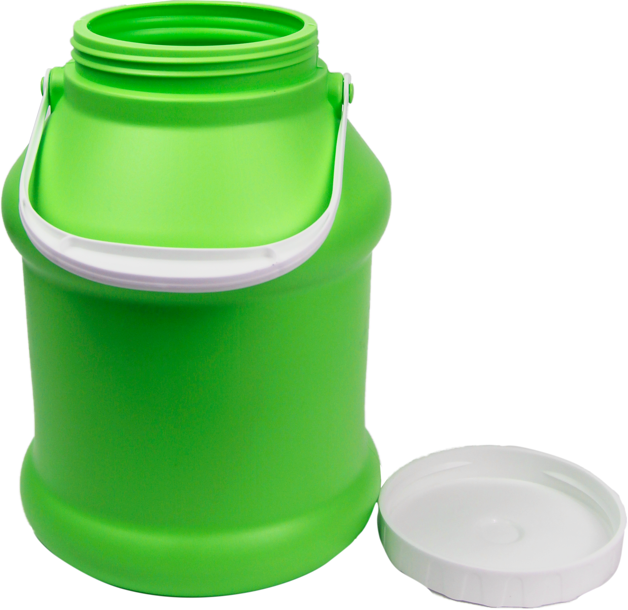 Бидон пластиковый 8 литров, бидон молочный, бидон для воды, емкость для пищевых продуктов, зеленый