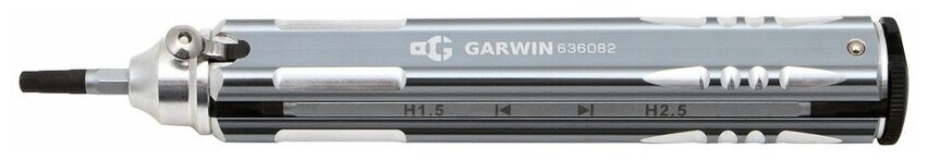 GARWIN PRO 636082 Отвертка для точной механики с двусторонними жалами, 12 в 1 - фотография № 2
