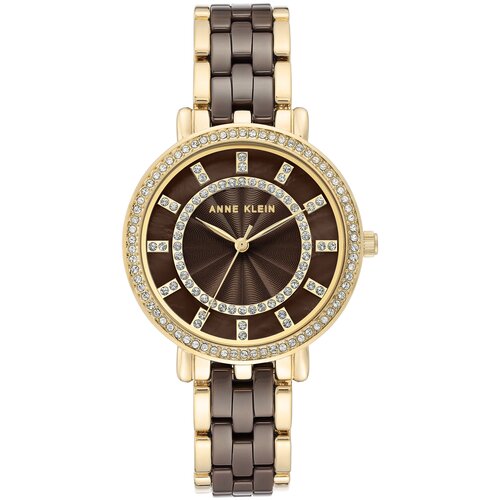 фото Наручные часы anne klein anne klein 3810bngb, коричневый