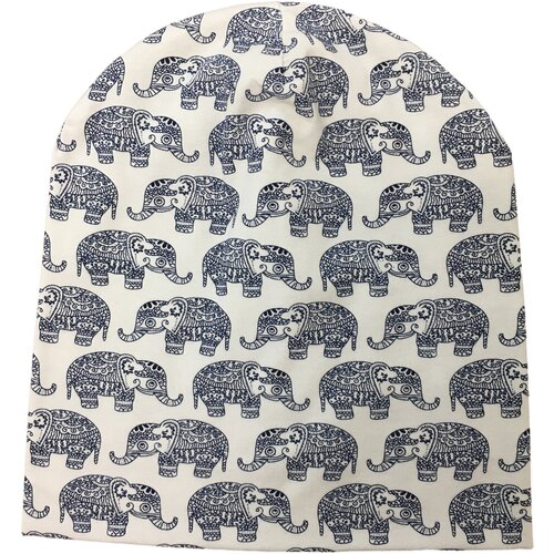 шапка ANRU Шапочка с принтом Индийские слоны