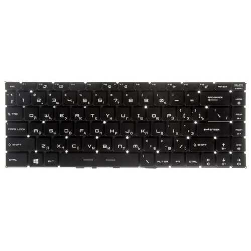 клавиатура ZeepDeep для MSI GF63 GF63 8RC GF63 8RD черная с белой подсветкой 403700₽