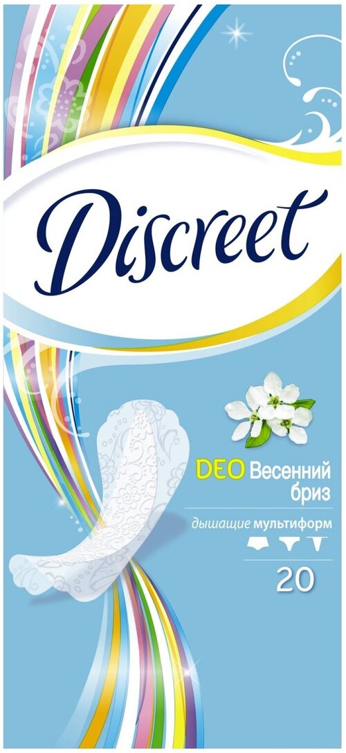 Ежедневные прокладки Always Discreet, Deo Spring Breeze Multiform, 20 шт