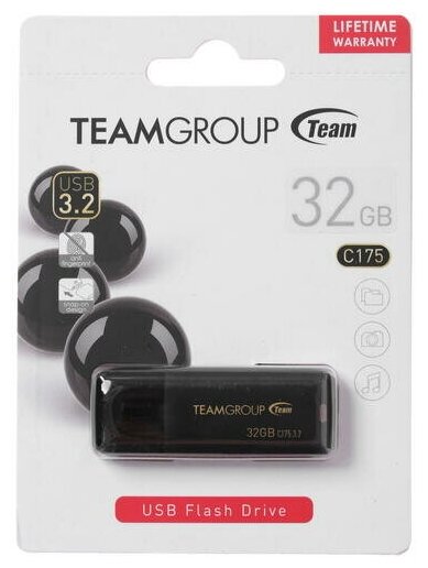 Память USB Flash 32 ГБ Team Group C175 [TC175332GB01]