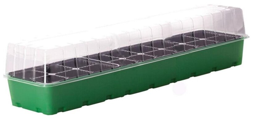 Минипарник для рассады InGreen Smart Solution (зеленый, 18 ячеек), 45,5х21,5х13 см ING60011F