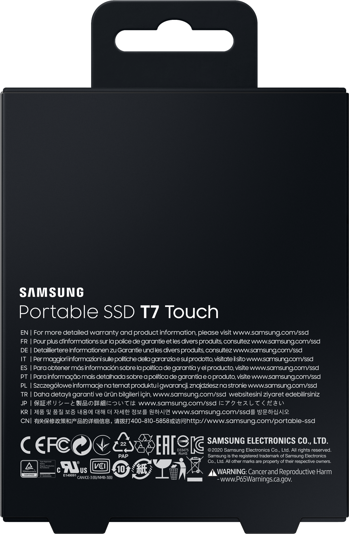 SSD накопитель SAMSUNG T7 Touch 2Тб, 1.8", USB Type-C - фото №9