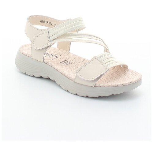 фото Босоножки baden женские летние, размер 36, цвет бежевый, артикул hx089-031