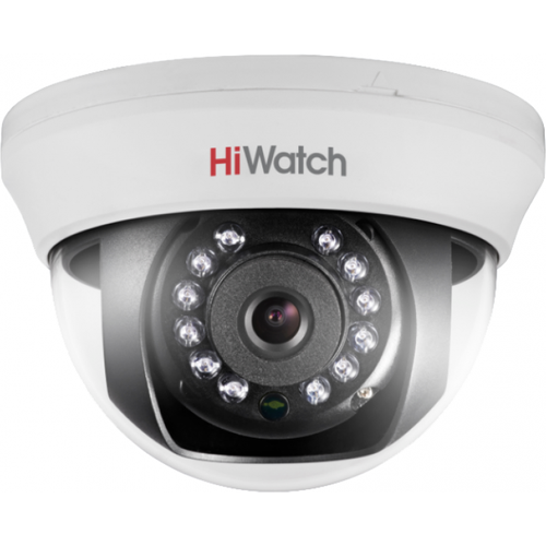 Видеокамера HD-TVI 1Мп внутренняя купольная с ИК-подсветкой до 20м (DS-T101 (2.8 mm) | код 300607539 | HiWatch ( 1шт. )
