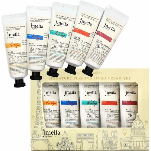 Jmella Парфюмированный крем для рук (50мл) Signature Perfume Hand Cream. набор кремов для рук signature perfume hand cream 5 50мл do tyque no7 la tulipe no6 maison soir no9 pure hug no8 rose suede no10