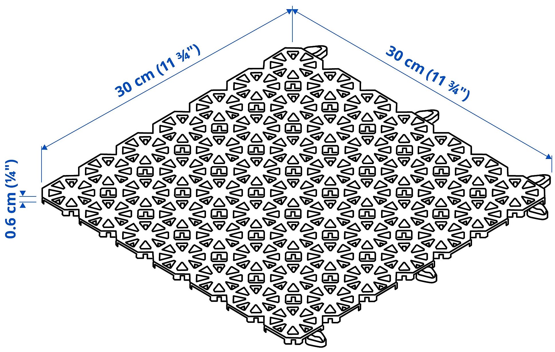 ALTAPPEN алтаппен настил, д/улицы 0.81 м² светло-серый 9шт - фотография № 4