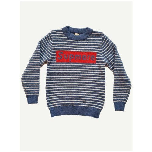 фото Свитер , размер 130, голубой нет бренда