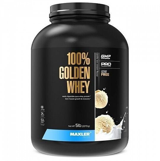 Maxler 100% Golden Whey Protein 2270 гр 5 lb (Maxler) Французкая ваниль