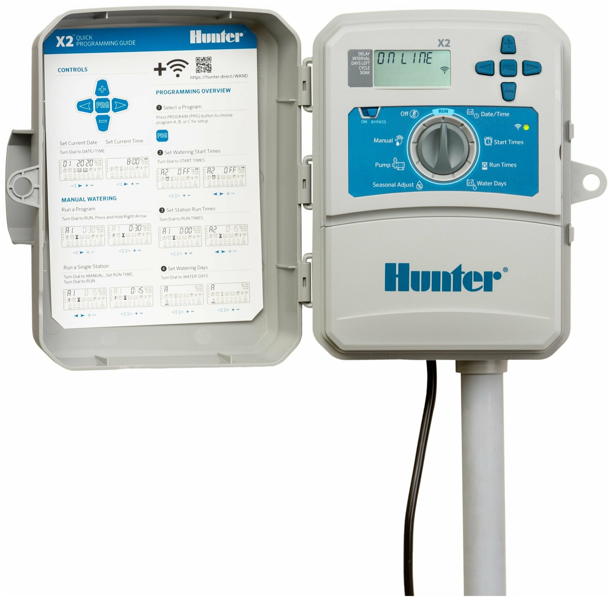 Контроллер систем полива Hunter (Хантер) XC2-601-E на 6 зон, наружный - фотография № 1