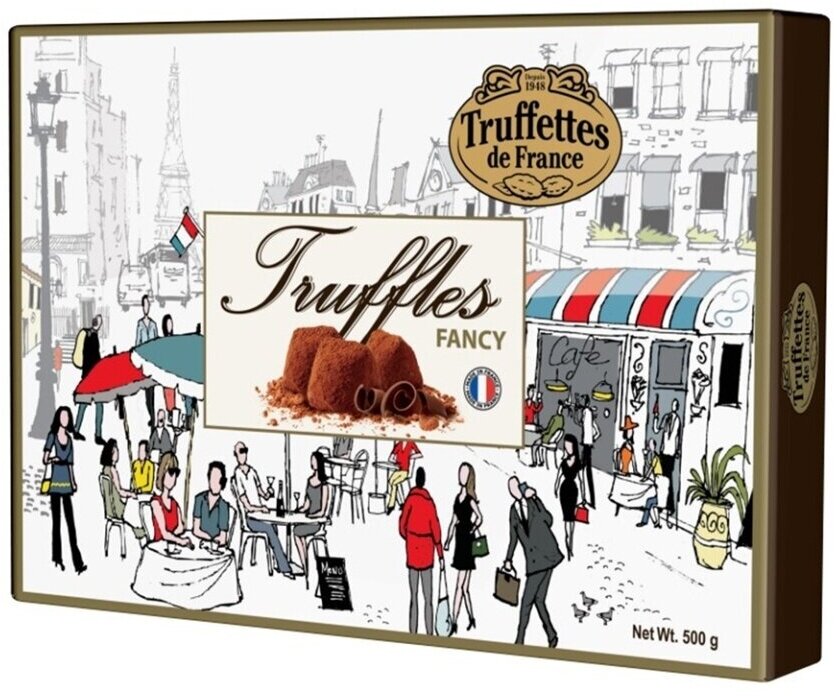 Подарочный набор Chocmod Truffettes de France Fancy Конфеты трюфель Париж в новогодней упаковке, 500г - фотография № 6