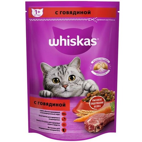 Корм для кошек, Whiskas, 350 г корм для кошек whiskas подушечки с паштетом курица индейка сух 5кг