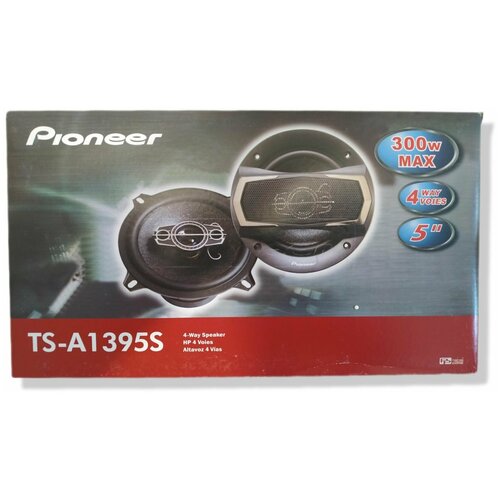 Автомобильные колонки Pioneer TS-A1395S / Автомобильные динамики / Коаксиальная акустика Пионер / 300 Вт / 5 дюйм. / 13 см / Комплект 2 шт.