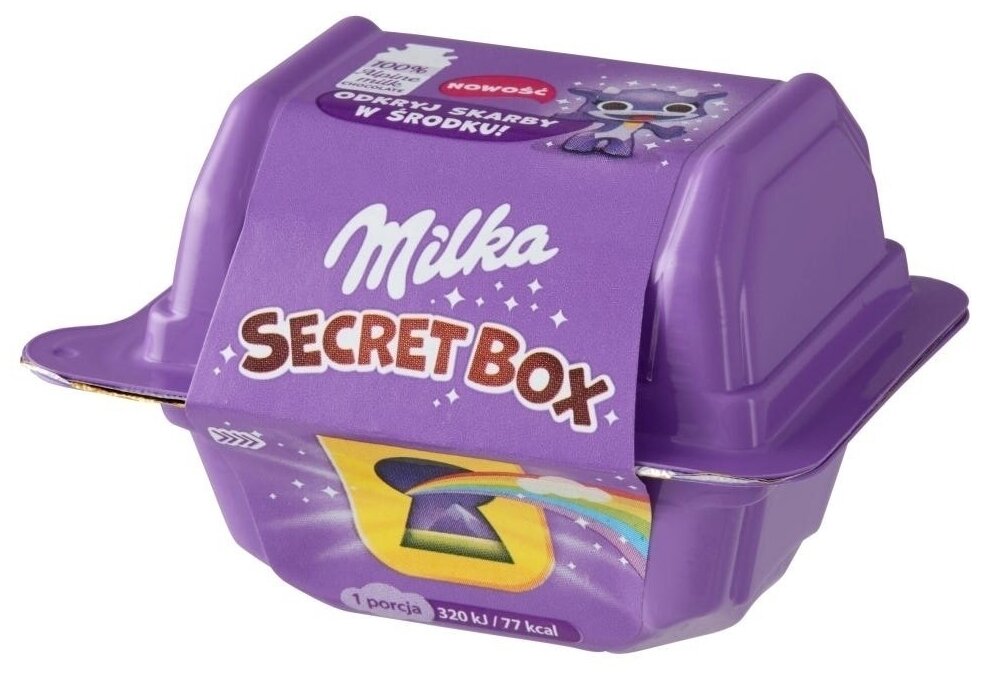 Шоколадные конфеты с игрушками Milka Secret Box (Германия), 14,4 г (2 шт)
