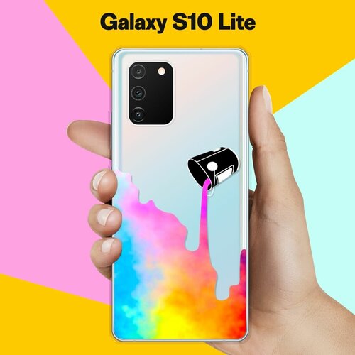 Силиконовый чехол Краски на Samsung Galaxy S10 Lite чехол книжка на samsung galaxy s10 lite самсунг с10 лайт с 3d принтом the nineties w черный