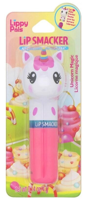 Бальзам для губ Lip smacker (Липсмайкер) unicorn unicorn magic c ароматом магические сладости 4г Markwins Beauty Brands CN - фото №4