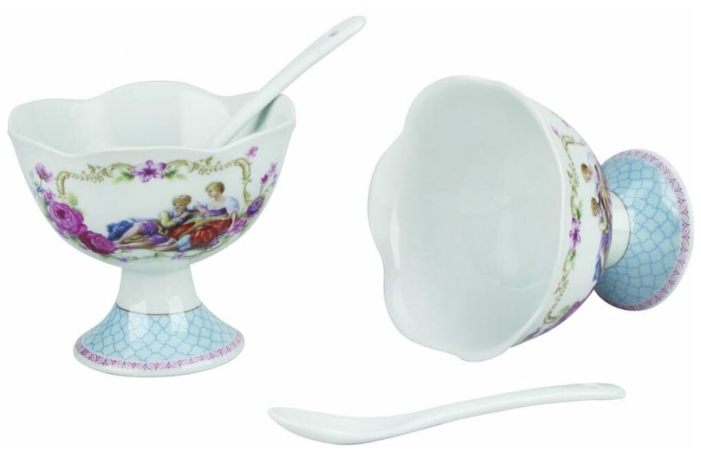 фото R-060159 Набор креманок с ложками