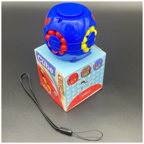 фото Спиннер куб-головоломка "2 в 1" игрушка антистресс, голубая olean love