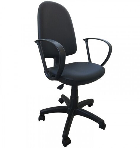 Кресло офисное Helmi HL-M30 "Престиж", кожзам черный