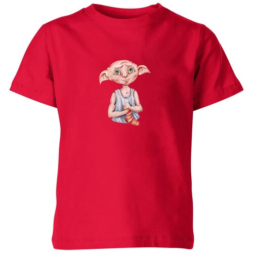 мужская футболка добби гарри поттер фанарт подарок фанату 2xl красный Футболка Us Basic, размер 6, красный
