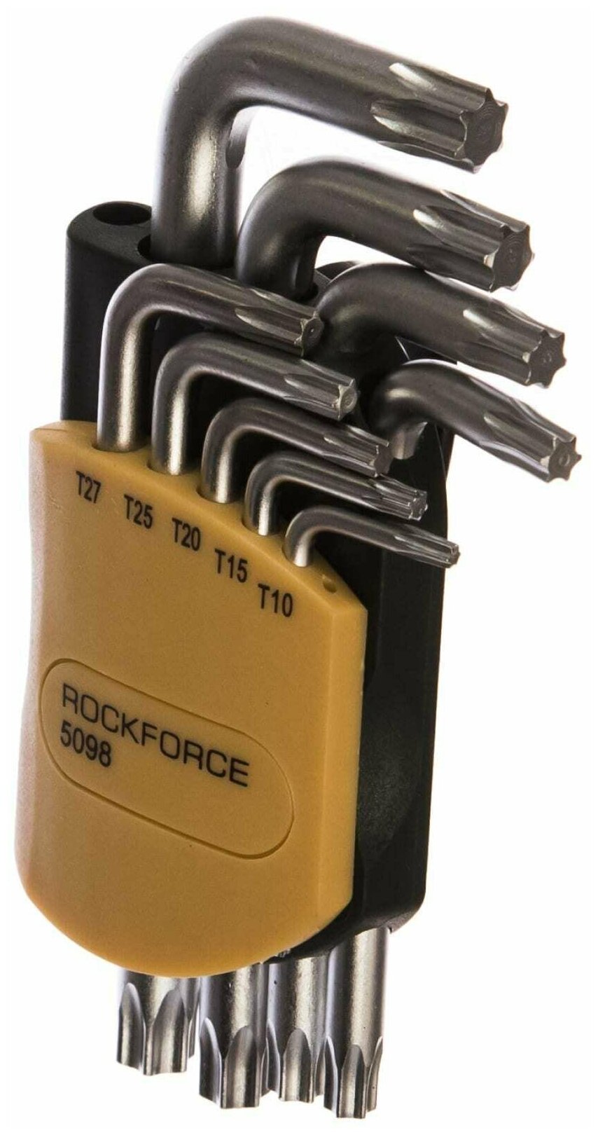 Набор ключей TORX RF-5098: Г-образных T10-T50 9пр. на пласт. держат. ROCKFORCE