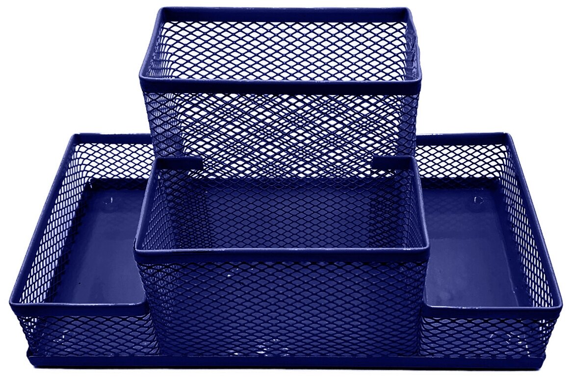 фото Подставка " KWELT " 4 отделения, металлическая, сетчатая