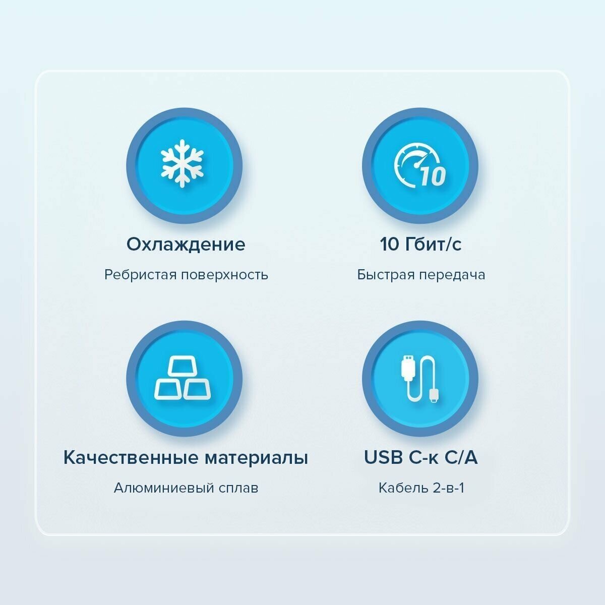 Внешний корпус Orico для SSD с двумя протоколами M.2 NVMe/NGFF(SATA), USB-C 3.1 Gen2, 10 Гбит/с, серый - фото №5