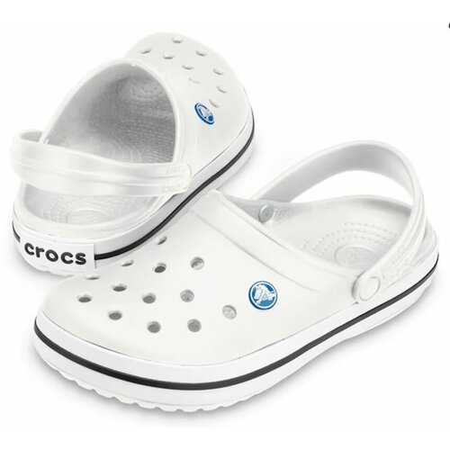 Шлепанцы Crocs, размер 38, белый