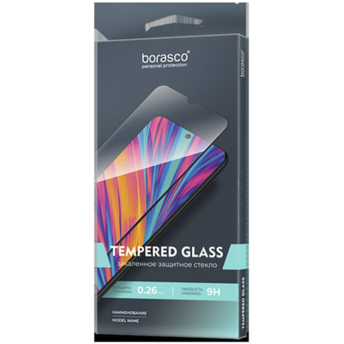 Защитное стекло Borasco Tempered Glass для Tecno Spark 10/10C Full Glue Black