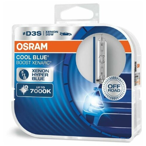 Osram1 OSRAM Лампа ксенон D4S 42V 35W XENARC COOL BLUE BOOST 7000K PK32d-5, карт.2 шт. OSRAM 66340CBBHCB