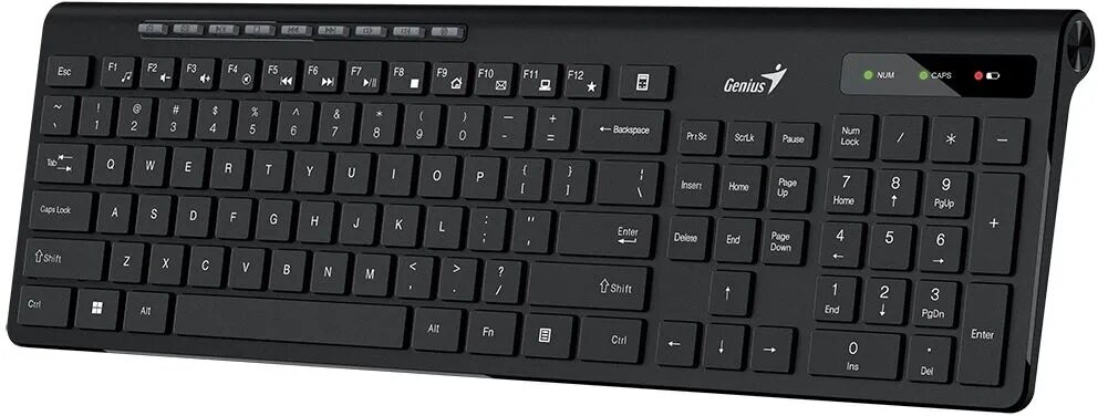 Клавиатура Genius SlimStar 7230 беспроводная, 12 мультимедийных клавиш, тонкие клавиши .
