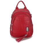 Маленькая женская сумка-рюкзак «Элли Soft» 1256 Red - изображение
