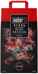 Древесный уголь Weber Premium, 3 кг