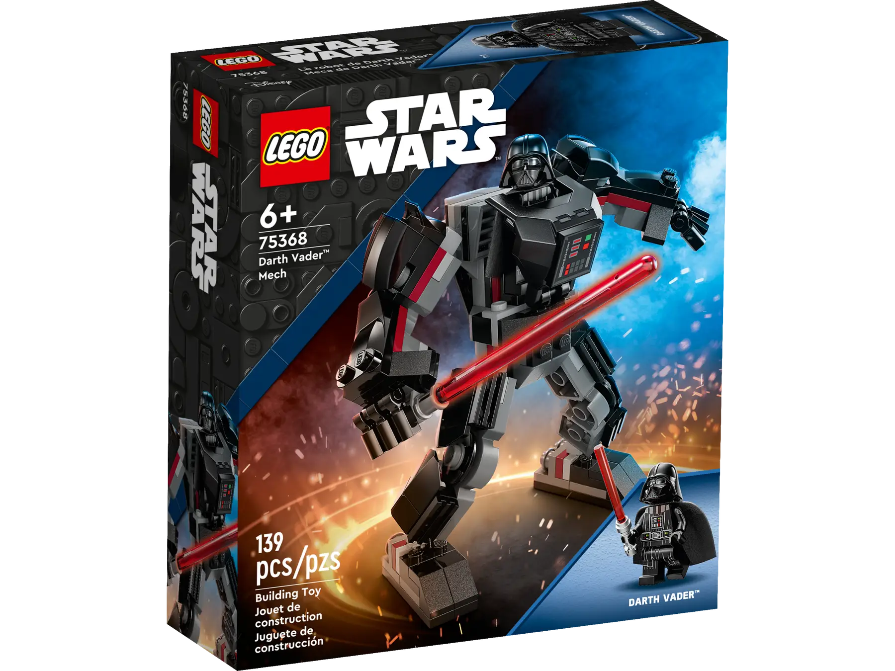 Конструктор LEGO Star Wars 75368 Darth Vader Mech, 139 дет.