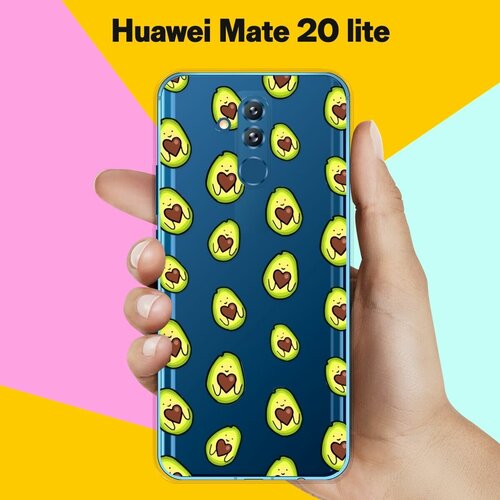 Силиконовый чехол на Huawei Mate 20 lite Авокадо / для Хуавей Мейт 20 Лайт силиконовый чехол на huawei mate 20 lite белые цветы для хуавей мейт 20 лайт