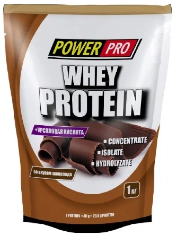 Протеин Power Pro Whey Protein, 1000 гр, шоколад