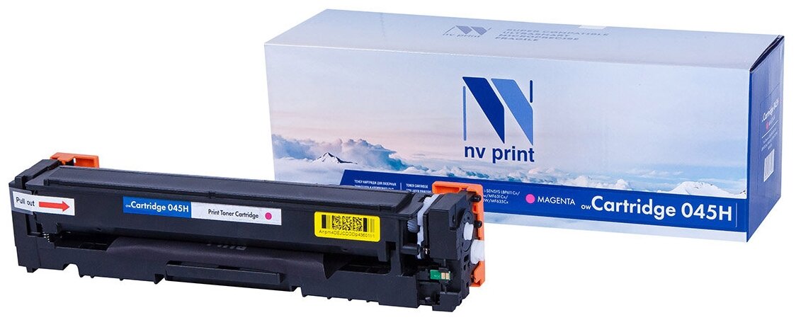 Лазерный картридж NV Print NV-045HM для Canon i-SENSYS LBP611Cn, LBP613Cdw, MF631Cn, MF633CDW (совместимый, пурпурный, 2200 стр.)