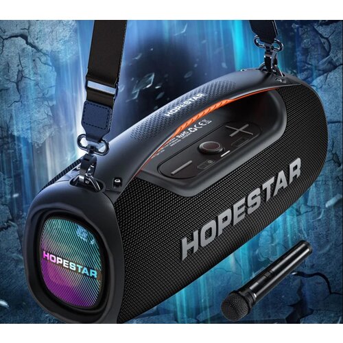 Портативная Беспроводная Bluetooth Колонка Hopestar A60 100W Караоке Система Беспроводной Микрофон черная 1185000₽