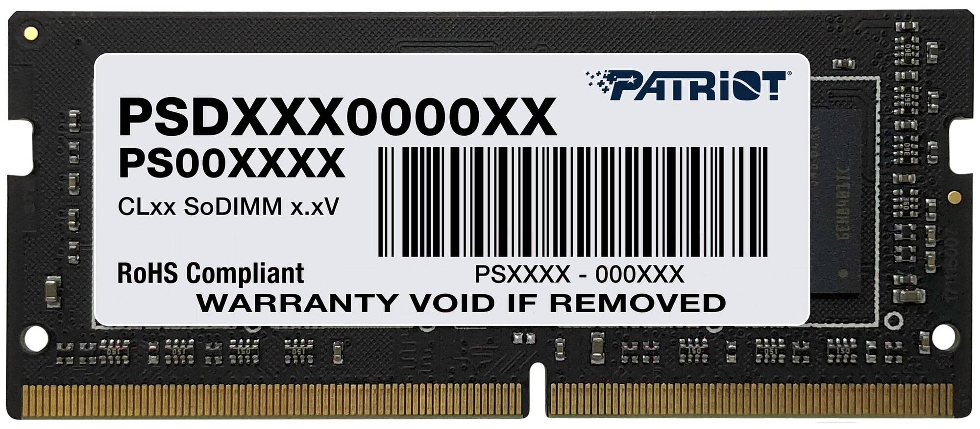 Оперативная память Patriot Memory Patriot SO-DIMM DDR4 16Gb 3200MHz pc-25600 (PSD416G320081S)