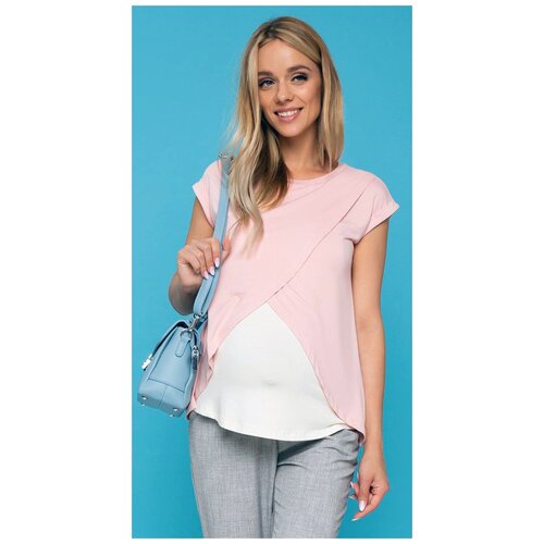 фото Футболка i love mum, размер 46, пудровый