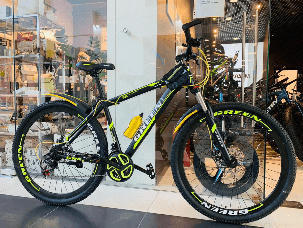 Горный велосипед Green Comfort 29" черный/желтый 2023