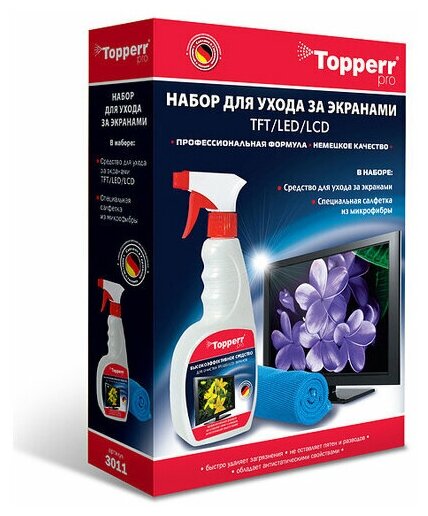 Набор Topperr 3011 для ухода за ЖК - телевизорами LCD- мониторами