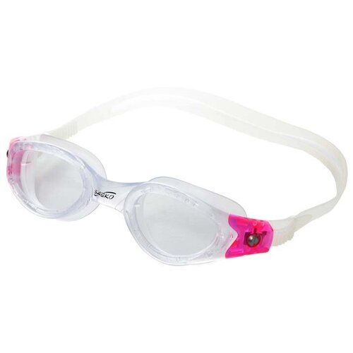 фото Очки для плавания larsen pacific s50, цвет: розовый, прозрачный