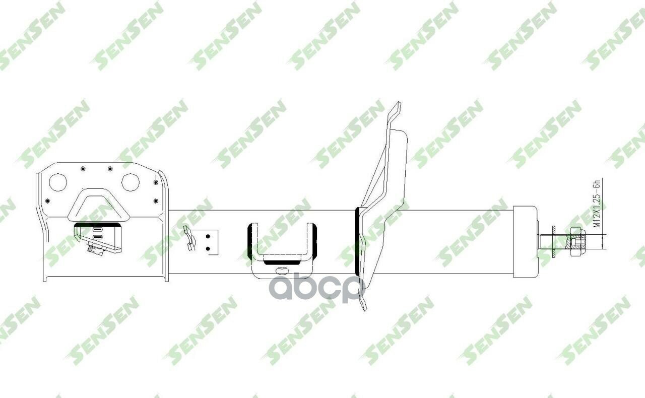 Амортизатор Передний Правый Gas Suzuki Sx4 1.5/1.6/1.9D 06> Sensen арт. 42141549