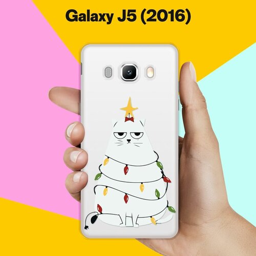 Силиконовый чехол на Samsung Galaxy J5 (2016) Грустная ёлка / для Самсунг Галакси Джи 5 2016 силиконовый чехол на samsung galaxy j5 2016 пингвины для самсунг галакси джи 5 2016