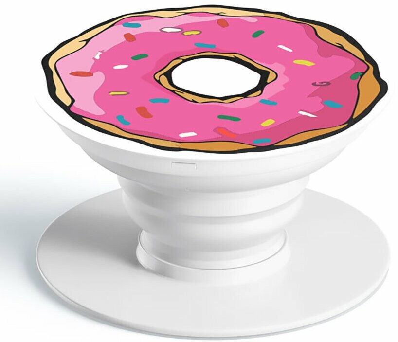 Попсокет EXCASE "Пончик", белый