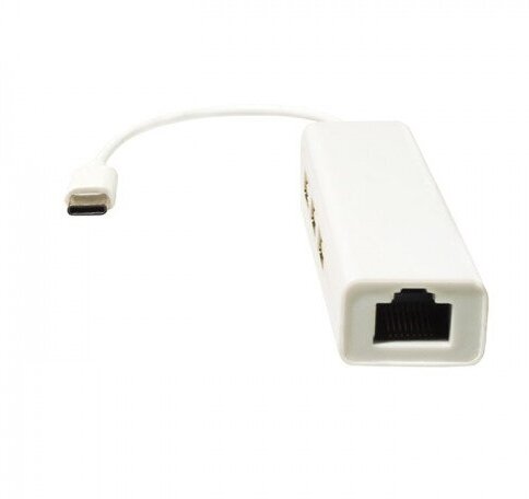 Разветвитель Ks-is USB Type C - 3 x USB 2.0 + RJ-45 LAN (KS-339)