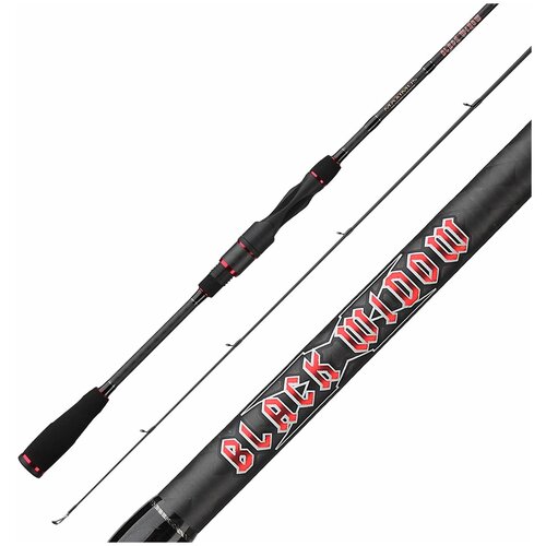 спиннинг maximus black widow x light jig 22m 8 28гр Спиннинг для рыбалки Maximus Black Widow-X Light Jig 21ML 5-18гр, 210 см, для ловли окуня, щуки, судака, жереха / удилище спиннинговое